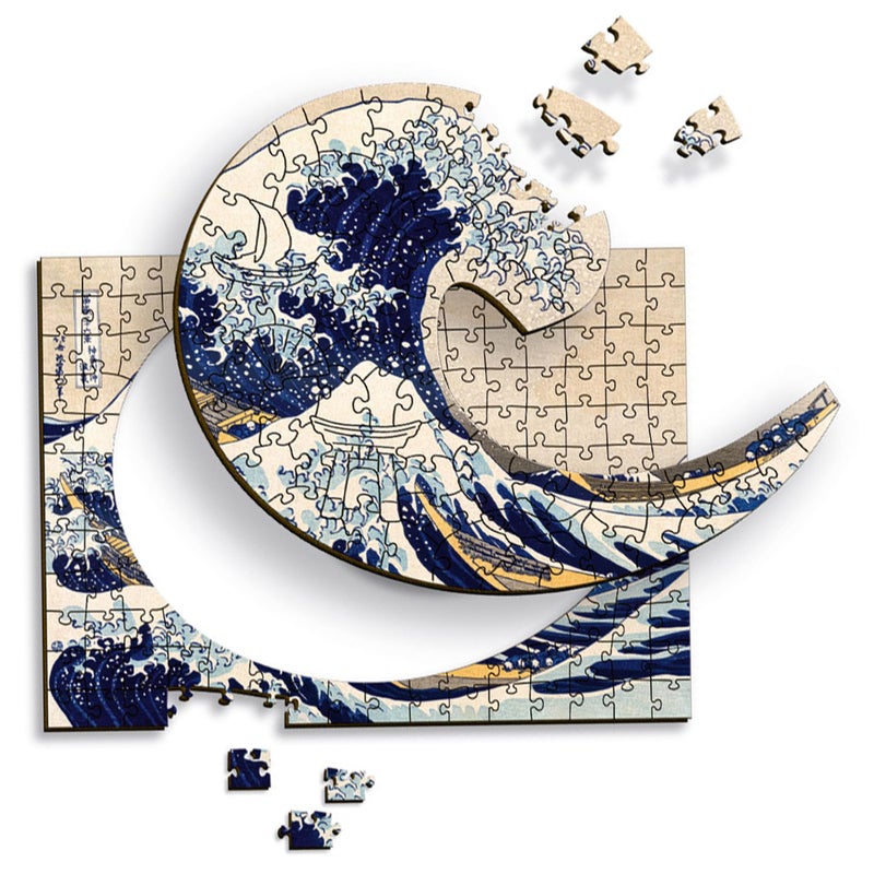 Trefl The Great Wave Off Kanagawa Hokusai Katsushika 200 Jigsaw Puzzle Wood Craft Irregular Shapes 5 Special Puzzles Famous Paintings Creative Fun for Adults and Children from 9 Years Old - Image 3