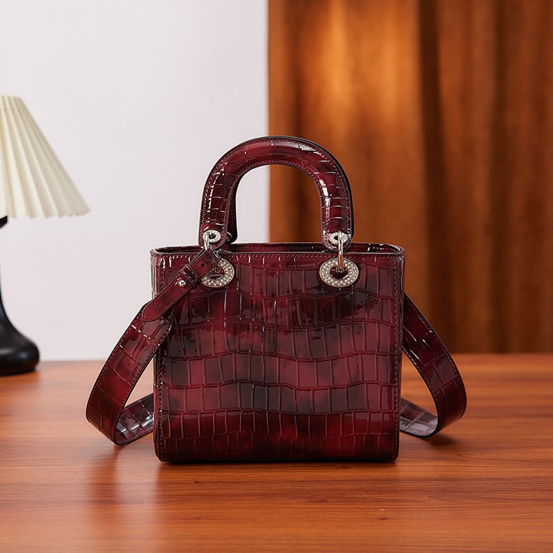 Daffy Bag Women'S Snake Pattern Gradient Color Brand Fashion Texture High-End Sense Portable Crossbody Bag - Image 1