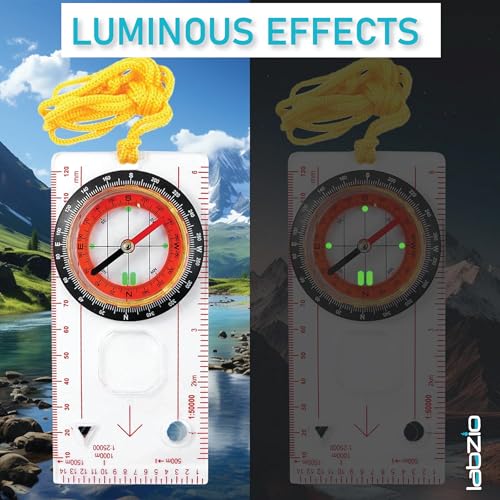 LABZIO - Multifunction Compass - Liquid Filled Outdoor Navigation, Camping with Small Magnifying Lens, Scales and Ruler for map Reading (1) - Image 5
