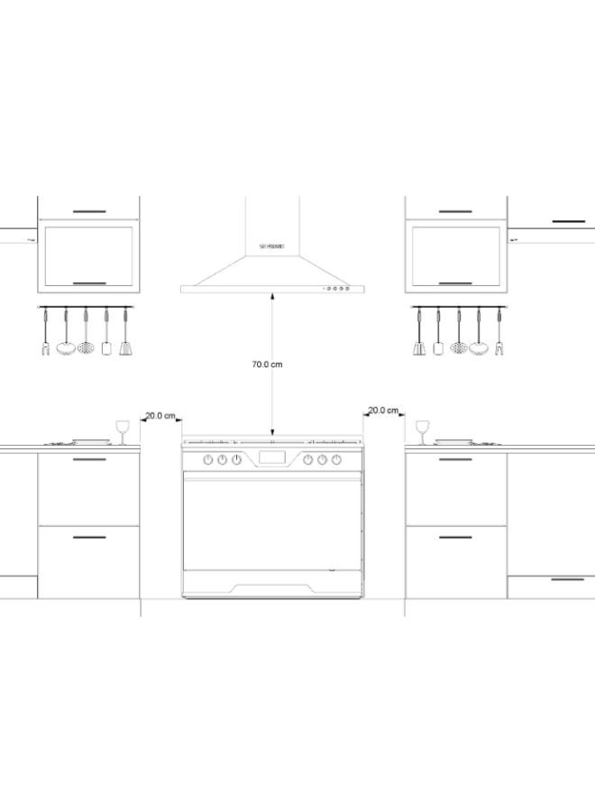 Fresh Cooker Hood 90 Cm Classic - Image 2