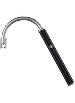 Beauenty Sky-Touch Arc Lighter, Flameless Electronic Lighter With Led Battery Indicator, Rechargeable USb Lighter Wind & Weatherproof Lighter For Kitchen, Barbecue, Candles, Fireworks, Gas Stove, Black  - Image 1