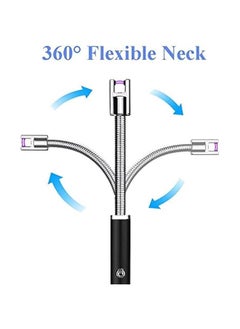 Beauenty Sky-Touch Arc Lighter, Flameless Electronic Lighter With Led Battery Indicator, Rechargeable USb Lighter Wind & Weatherproof Lighter For Kitchen, Barbecue, Candles, Fireworks, Gas Stove, Black  - Image 4