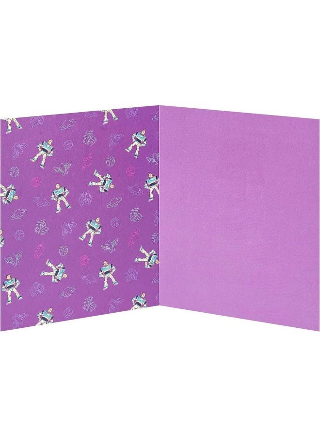 UK Greetings Disney Pixar Toy Story 5 Buzz Lightyear Buzzin for Your Happy Birthday Greeting Card (15.9 x 18.4 cm) - Image 3