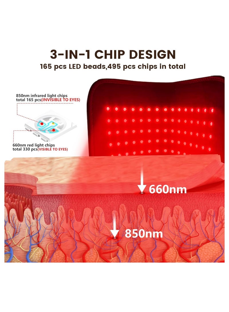 general Red Light Therapy Foot, 3-in-1 Chip 165 LED Red Light Therapy Shoelace Timer, 660nm and 850nm Near Infrared Red Light Devices for Ankles, Backs of Feet, Feet and Toes (Single) - Image 2