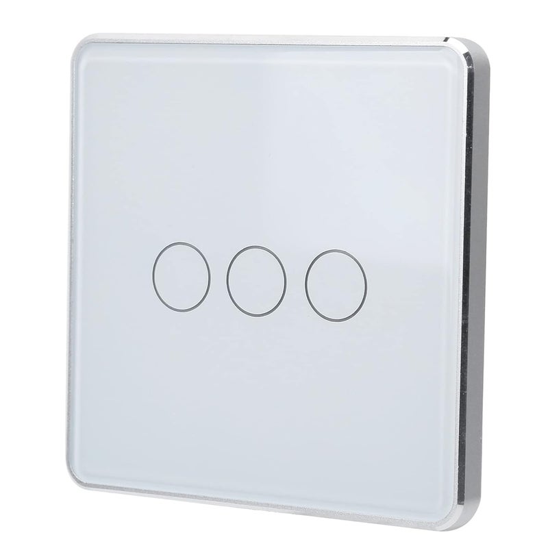 klarako Intelligent Touch Light Switch, Smart Light Switch, Smart Touch Button, 86 Type Touch Panel Wireless, 2.4G Voice Control, AC 100‑250V, for ZigBee (3 Way) - Image 1
