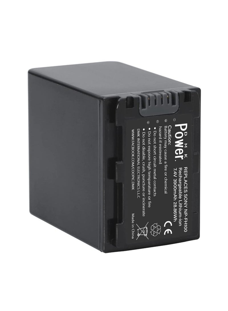 DMK Power NP-FH100 3300mAh Rechargeable Lithium-ion Battery Compatible with Sony Camcorders - Image 1
