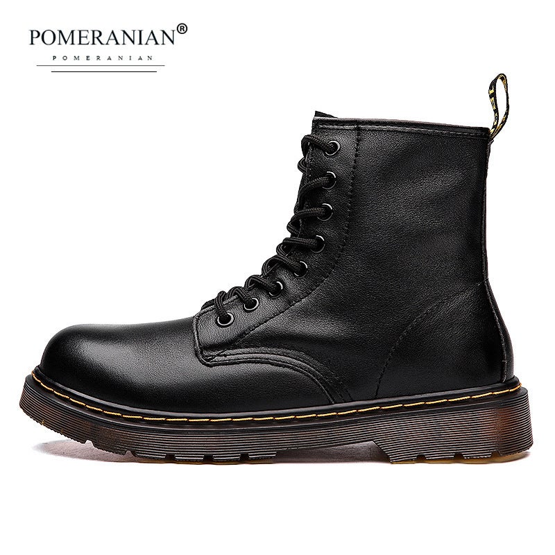 Pomeranian Top Layer Cowhide Eight-Hole Couple Martin Boots Men'S And Women'S Lace-Up Leather High Shoes Oxford Low Outdoor - Image 4