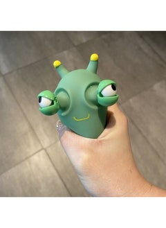 Funny Decompression Staring Eye Creative Funny Eye-popping Panda Squeeze Pinch Le Milk Dragon Decompression Toy Vegetable Worm-Color:[unzip 1 Cabbage Insect]