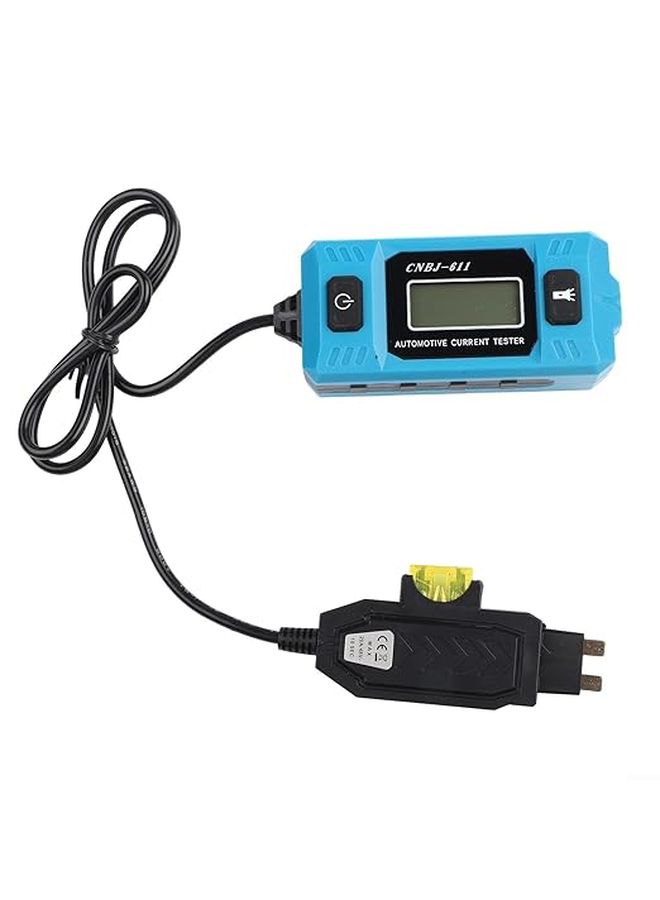 Automotive Circuit Tester 0 01 To 19 99A DC Current Measurement For Blade Fuses 12V Truck Car Voltage Diagnostic Tool With Blue Backlit LCD Front Light CNBJ 611 - Image 1