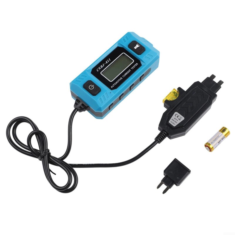 Automotive Circuit Tester 0 01 To 19 99A DC Current Measurement For Blade Fuses 12V Truck Car Voltage Diagnostic Tool With Blue Backlit LCD Front Light CNBJ 611 - Image 3