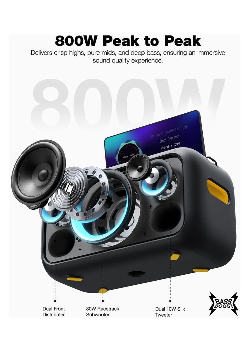 IKARAO X1 ALL-IN-ONE SMART PARTY SPEAKER 800W 13.3'' HD SELF-CHARGING W/L MIC x2 BT 5.3 WI-FI HDMI TWS RGB LIGHTS 11.8 KG 10HRS PT TF/USB GUITAR/MIC AUX CARRY STRAP - pzsku/Z875ECF9B94FECBAFCB6EZ/45/1741247637/697d655a-bf55-4522-90ad-e759fc9f9edd