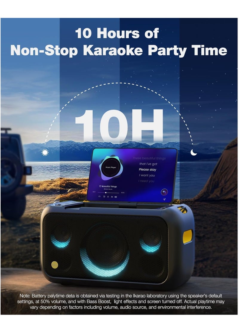 IKARAO X1 ALL-IN-ONE SMART PARTY SPEAKER 800W 13.3'' HD SELF-CHARGING W/L MIC x2 BT 5.3 WI-FI HDMI TWS RGB LIGHTS 11.8 KG 10HRS PT TF/USB GUITAR/MIC AUX CARRY STRAP - pzsku/Z875ECF9B94FECBAFCB6EZ/45/1741247718/73269d91-8bec-4e17-a8e6-a4f10fae6ed1