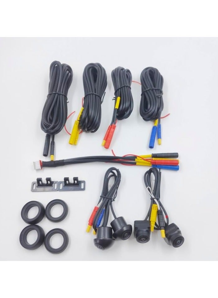 360 نظام كاميرا السيارة Smart One 360 – رؤية بانورامية، رؤية ليلية، مقاوم للماء، أداء ممتاز في الإضاءة المنخفضة، سهل التركيب - Image 1