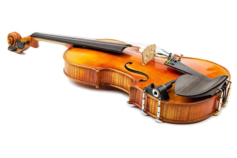 KNA VV-3V Portable Piezo Violin/Viola Pickup With Volume Control - Ebony - Image 3