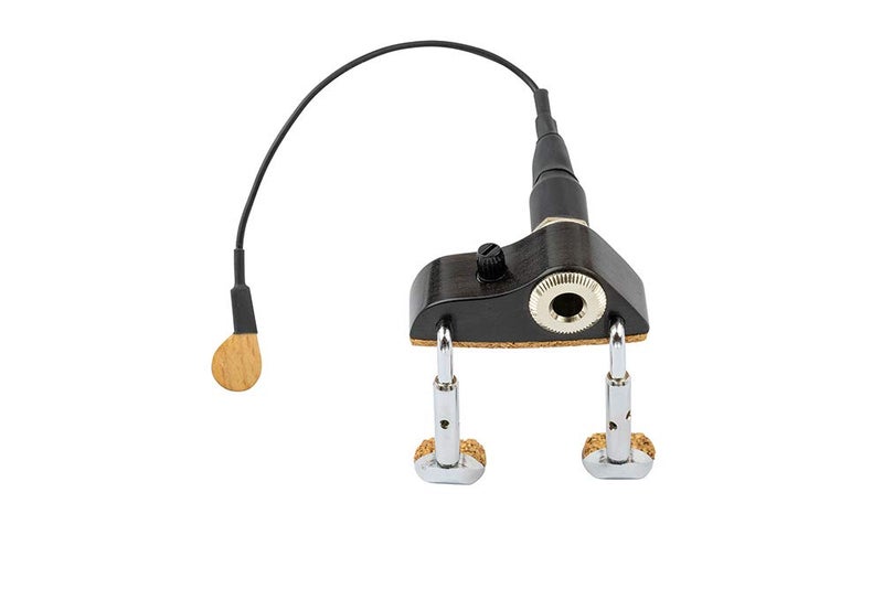 KNA VV-3V Portable Piezo Violin/Viola Pickup With Volume Control - Ebony - Image 4