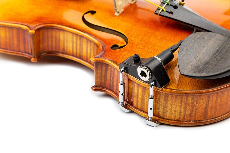 KNA VV-3V Portable Piezo Violin/Viola Pickup With Volume Control - Ebony - Image 5