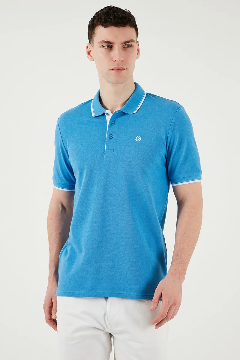 Buratti Cotton Slim Fit Stripe Detailed Buttoned Polo Collar 4-Pack T Shirt Men's T Shirt 5902118S4
