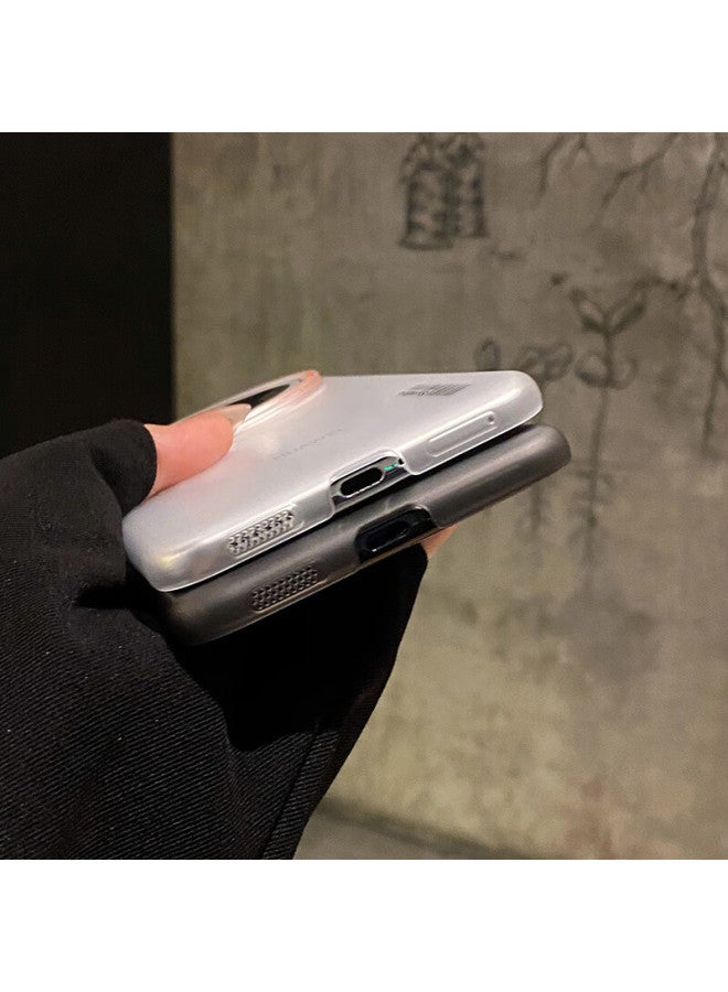 Gurrs Huawei Mate70 Pro Case, Full-cover Ultra-thin Matte Semi-transparent Anti-drop Hard Shell, Minimalist Stylish Color-block, Misty White - Image 4