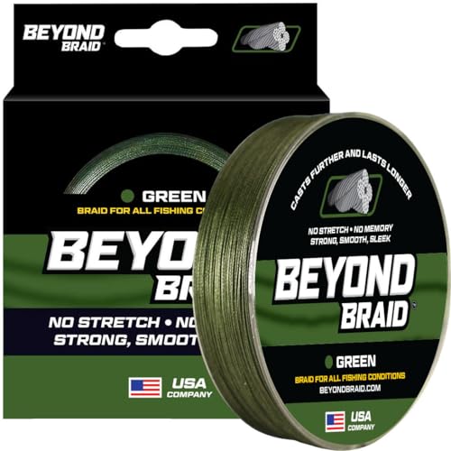 Beyond Braid Multi Purpose Braided Fishing Line Abrasion Resistant No Stretch Super Strong Bahama Blue 20lb 300 Yards - Image 1