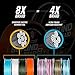 Beyond Braid Multi Purpose Braided Fishing Line Abrasion Resistant No Stretch Super Strong Bahama Blue 20lb 300 Yards - Image 2