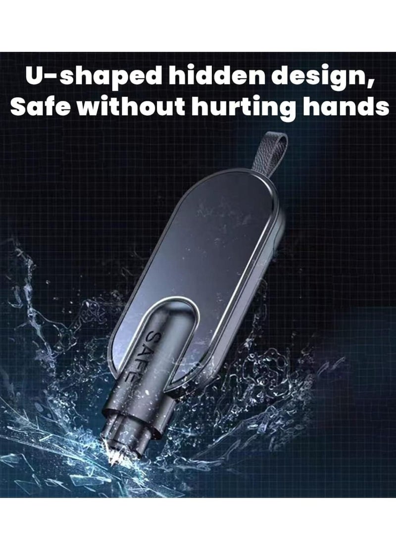 Generic - Car Safety Hammer Spring Loaded Window Breaker Glass Breaker and Seat Belt Cutter Emergency Escape Tool - Image 1