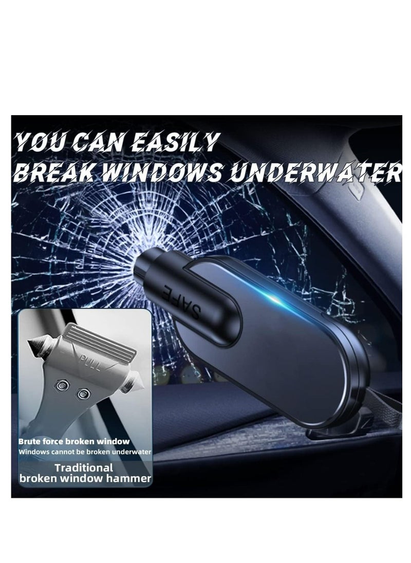 Generic - Car Safety Hammer Spring Loaded Window Breaker Glass Breaker and Seat Belt Cutter Emergency Escape Tool - Image 1