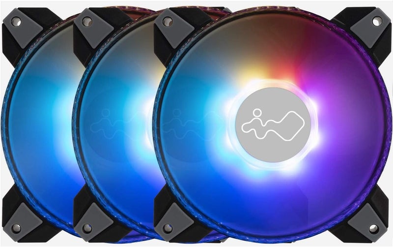 إن وين مجموعة مراوح RGB ثلاثية الأضلاع قابلة للتوجيه من IN WIN Saturn بقياس 140 مم (مع وحدة تحكم مضمنة) (ASN140) - Image 1