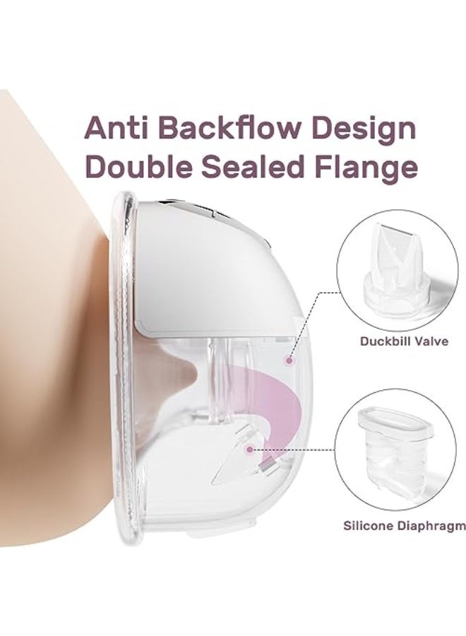 Wearable Breast Pump, Breastfeeding Pump with 3 Modes & 12 Levels, Electric Portable Breast Pump, 24mm (S32 White) - Image 5