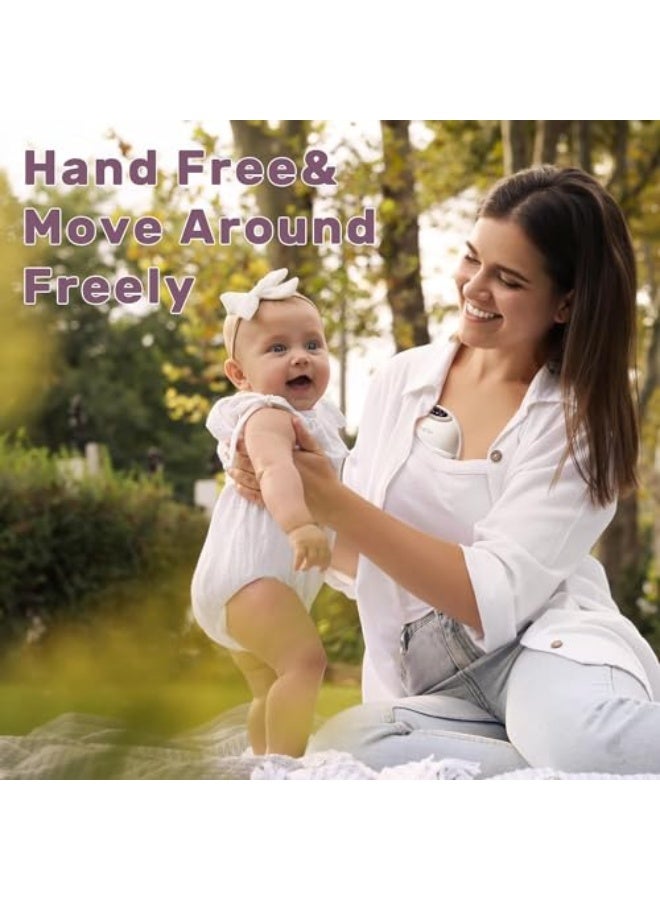 Wearable Breast Pump, Breastfeeding Pump with 3 Modes & 12 Levels, Electric Portable Breast Pump, 24mm (S32 White) - Image 2