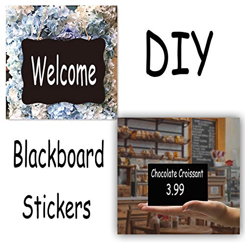 SMARSTICKER Chalkboard Labels Extra Large Waterproof Adhesive Rectangles Chalkboard Stickers Erasable&Reusable Black Board Sticker for Boxes Jars Containers-7.5'' X 5.5'' Pack of 18 - Image 4