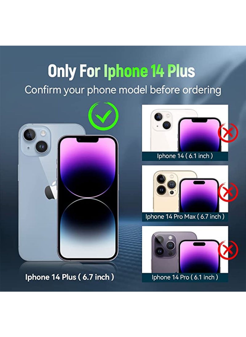 Phone Case for iPhone 14 Plus Case Military Grade Tested Protective Case with Magnetic Car Mount Ring Holder Stand Cover for iPhone 14 Plus 6.7" - Green  - Image 4