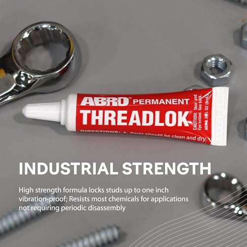 ABRO Threadlok High Strength Red, 6 ml, Industrial-Grade Threadlocker for Reliable Performance in Automotive & Manufacturing Applications, Tight Thread Lock Red for Any Use - Image 4
