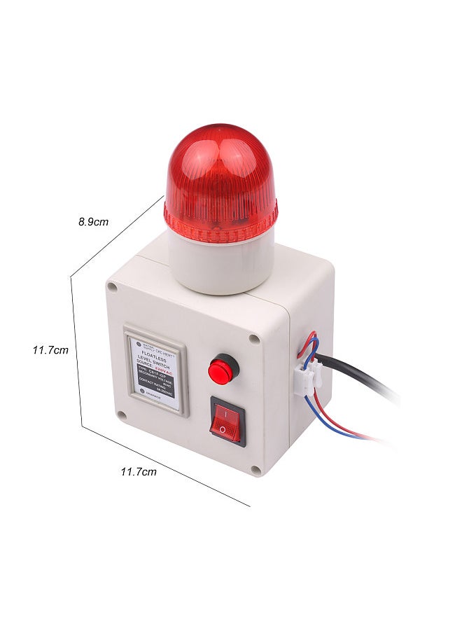 Generic - Water Level Indicator Alarm Water Level Alarm Sensor Waterline Indicating Alarm Low or High Water Level Sensor Alarm with Silencer Switch - Image 1