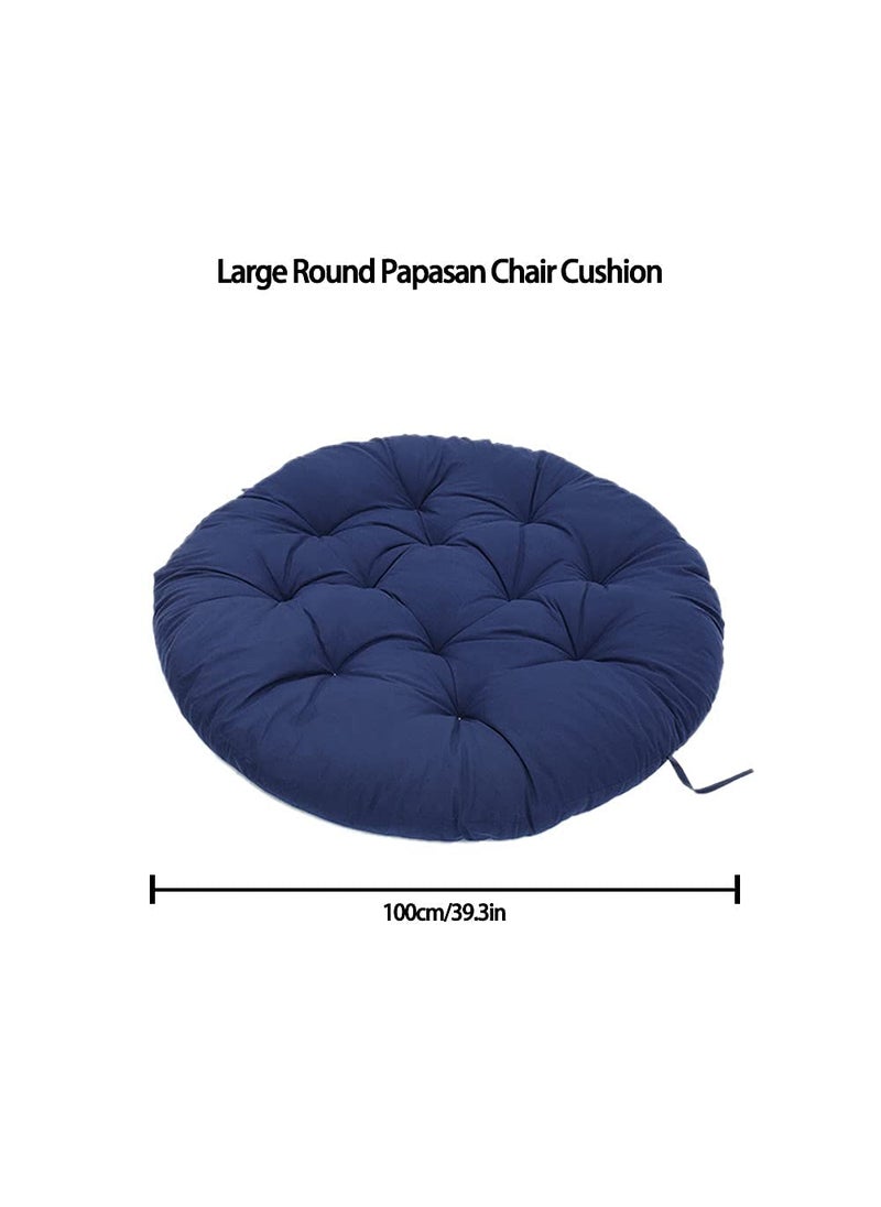 ANAND INDIA GROUPS ANAND INDIA GROUPS Round Cushion for Swing Chair for Outdoor Indoor Hammock Balcony Garden Patio Swing Hammock ChairNavy Blue  - Image 2