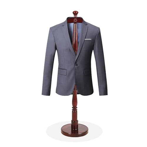 SOHAM SHREE Wooden Coat Stand/Cloth Hanger - Pedestal Type Glossy Dark Brown Colour for Office & Home Uses (Brown, Size : 9.5 x 18.5 x 48 Inch) - Image 4