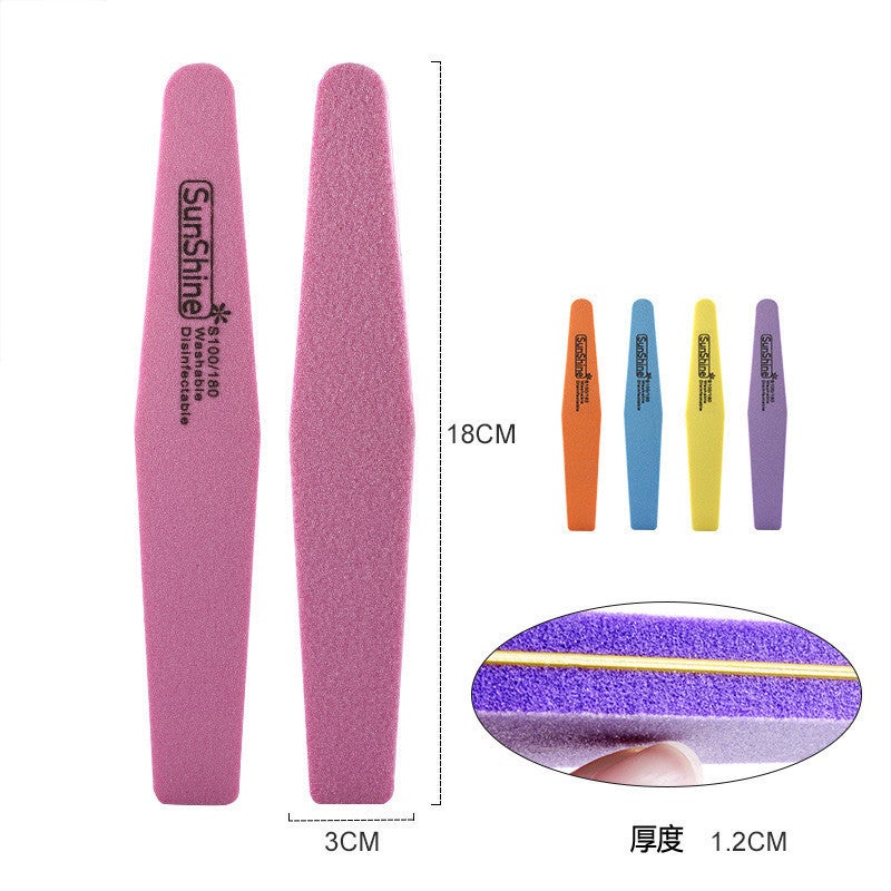 Nail File Polishing Strips Sanding Strips Nail File High-Elastic Sponge File Nail Tools - Image 5