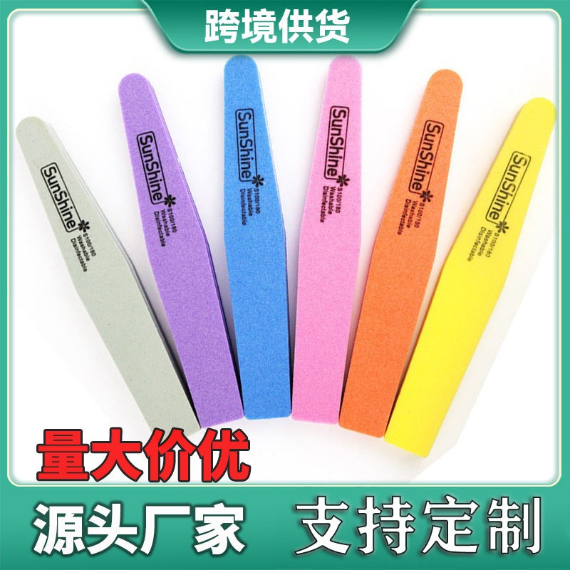 Nail File Polishing Strips Sanding Strips Nail File High-Elastic Sponge File Nail Tools - Image 1