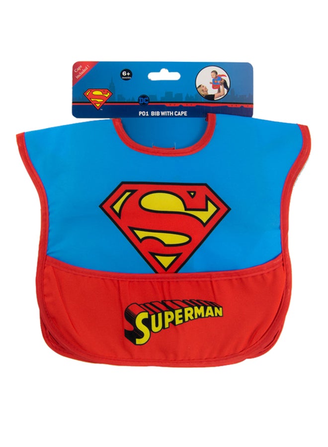 Warner Bros. Adjustable 2-Snap Superman Baby Bibs With Capes - Image 2