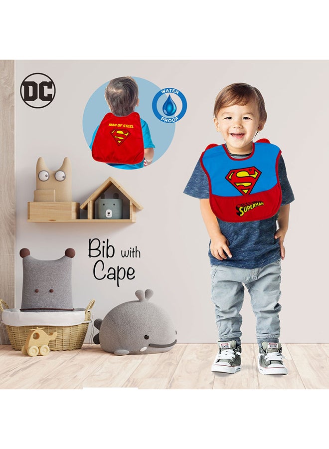 Warner Bros. Adjustable 2-Snap Superman Baby Bibs With Capes - Image 4