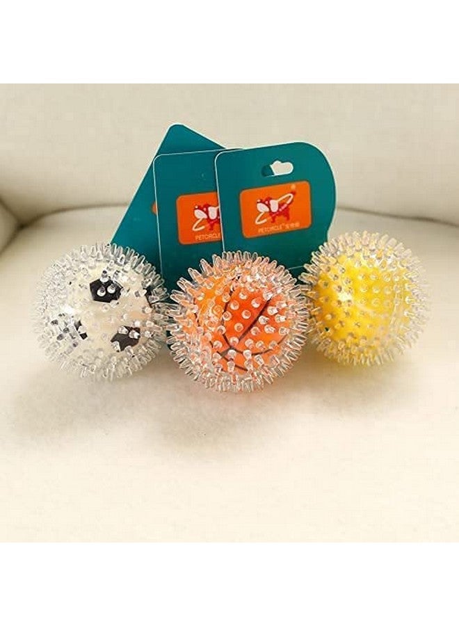 لعبة كرة صرير صلبة للكلاب (قد يختلف اللون) قطعة واحدة - Image 1