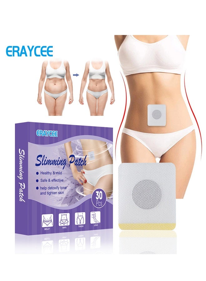 ERAYCEE Slimming Patch For Body Contouring, Tightens And Tones Your Skin, Helps To Improve Your Overall Health, Can Be Used Anytime and Anywhere, Belly Stickers Suitable For All Body Types 30PCS - Image 1