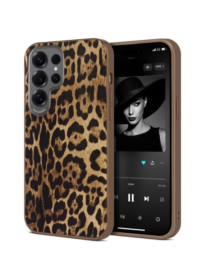 جراب هاتف بنقشة جلد النمر البري ونمط حيواني جريء لهاتف Samsung Galaxy S23 Ultra (Tiger 1)