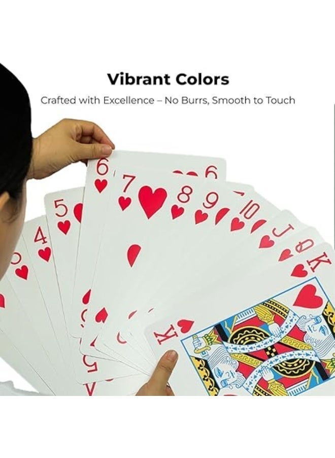Ambo Oversized Playing Cards - 9 Times Bigger, Viral Comedy Prop, Family Party Games, Giant Card Deck for Entertainment - Image 3
