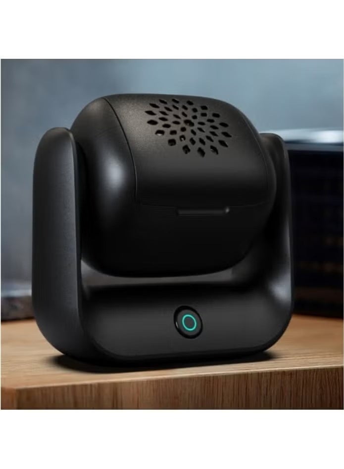 بخون مبخرة كهربائية محمولة - موزع بخور قابل لإعادة الشحن عبر منفذ USB من النوع C، مزود ببطارية 1500 مللي أمبير، تسخين سريع حتى 700 درجة مئوية، تصميم دوار ومؤشر LED للاستخدام في السيارة والمنزل - Image 2