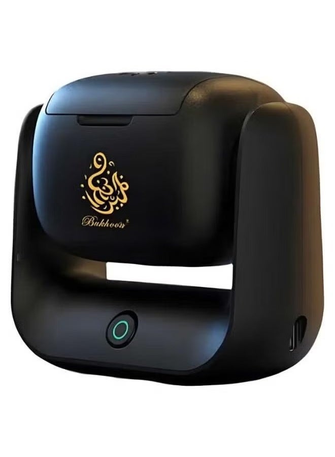 بخون مبخرة كهربائية محمولة - موزع بخور قابل لإعادة الشحن عبر منفذ USB من النوع C، مزود ببطارية 1500 مللي أمبير، تسخين سريع حتى 700 درجة مئوية، تصميم دوار ومؤشر LED للاستخدام في السيارة والمنزل - Image 1