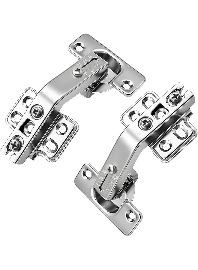 S-TOP 135 Degree Cabinet Hinges Kitchen Cupboard Doors Hinges Soft Close Corner Hinges for Cupboards Doors Wardrobe, 1 Pair (Full Overlay) - Image 1