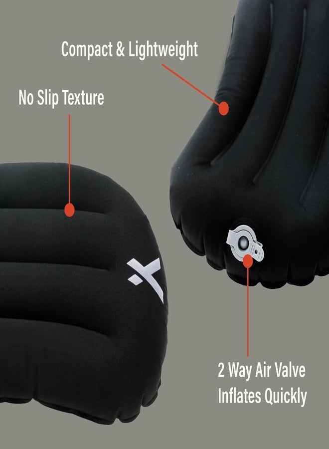 Bear Grylls Inflatable Camping and Backpacking Pillow - Black - Image 3