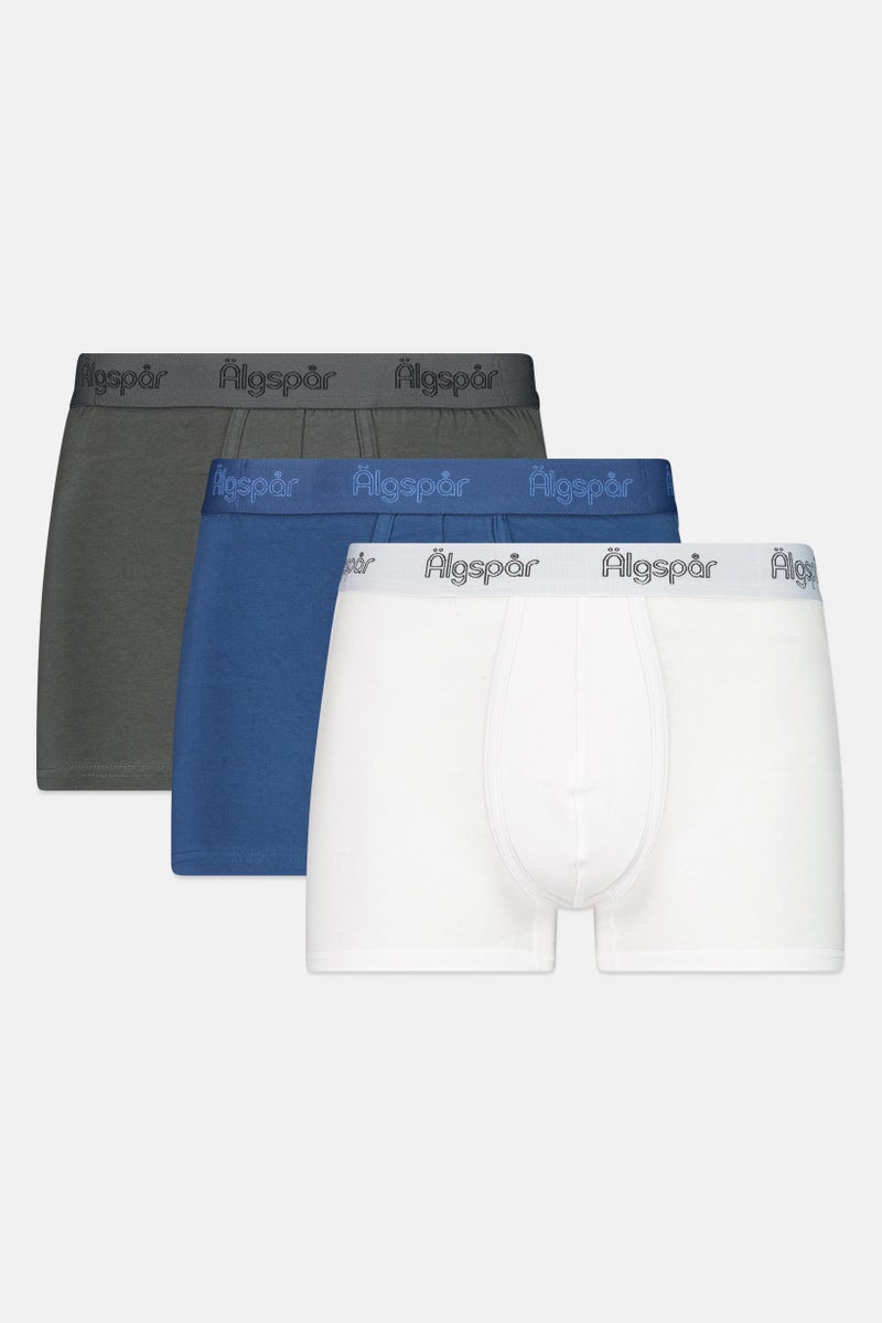 Algspar 3 أزواج من شورتات الرجال بشعار العلامة التجارية، متعدد الألوان - Image 1