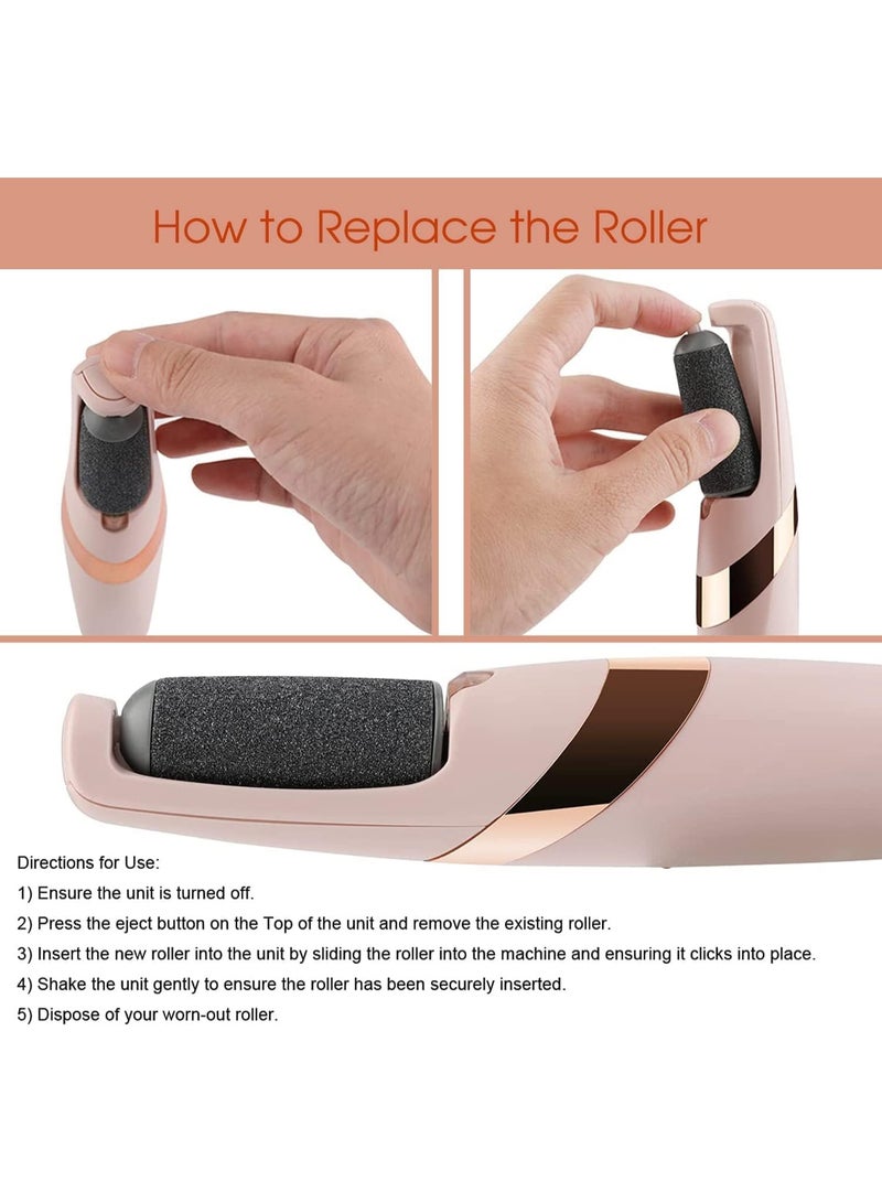 Kimaya Rechargeable Electric Callus Remover for Feet, Pedicure Foot Scrubber & Dead Skin Remover, Hard Skin & Cracked Heel Repair Tool with Foot Roller – Smooth & Soft Feet Care - Image 5