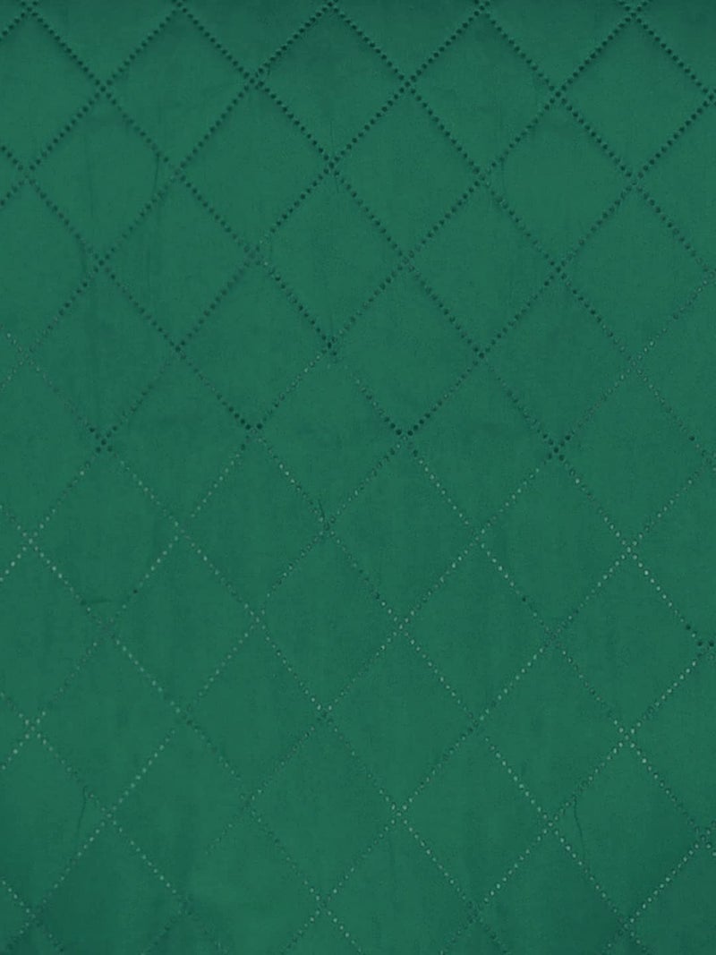 Home Nilkamal @Home Solid Polyester 2 Seater Sofa Cover | Reversible & Quilted Sofa Cover | Washable Couch Cover with Non Slip Foam| Set of 1-179 x 223 cm | Emerald & Light Green - Image 5